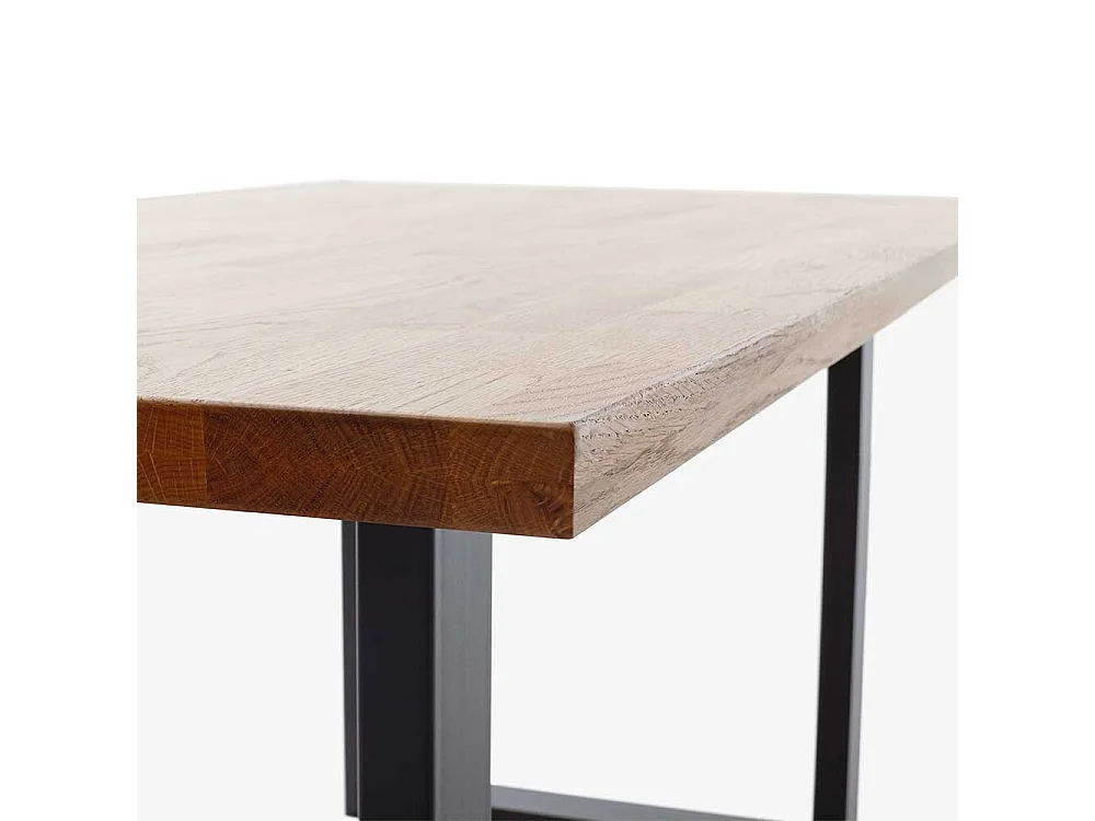 Esstisch Tisch Massivholz aus Wildeiche Massivholz im Industry und Loft Stil