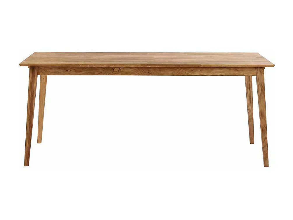 Massiv Esstisch aus Eiche geölt Ansteckplatte