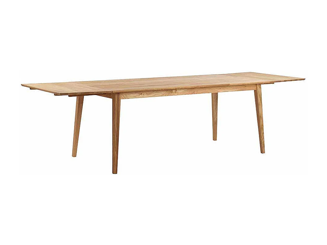 Massiv Esstisch aus Eiche geölt Ansteckplatte