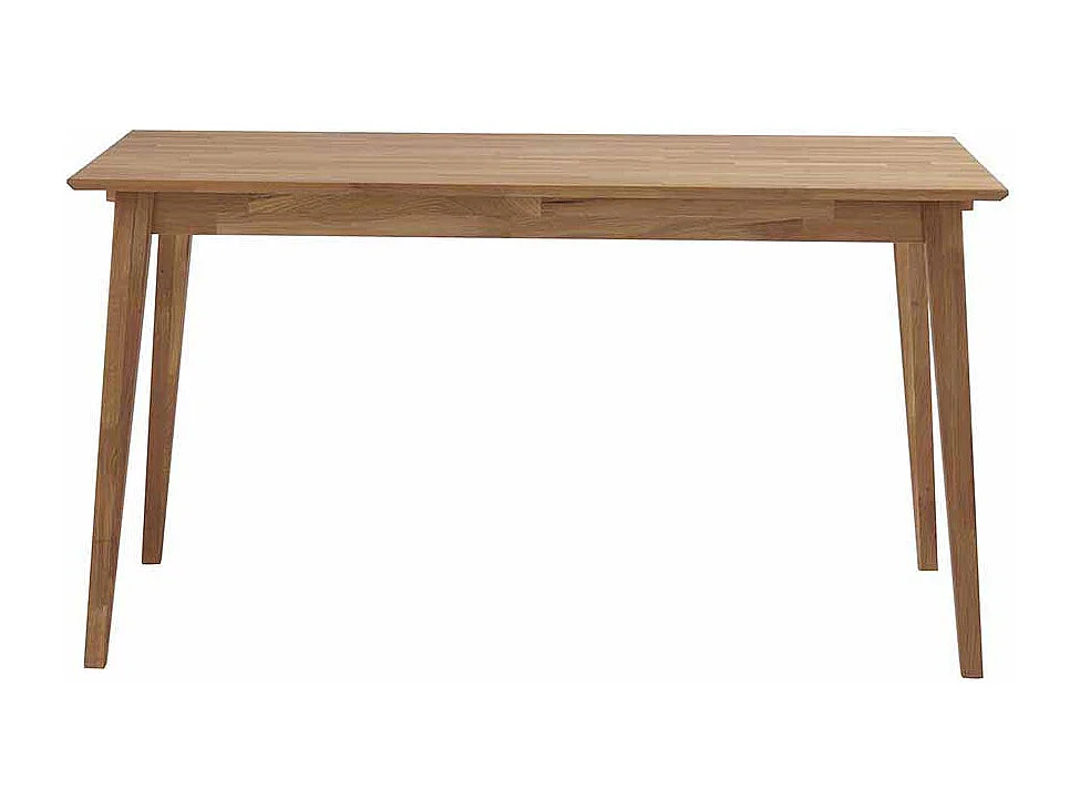 Massiv Esstisch aus Eiche geölt Ansteckplatte