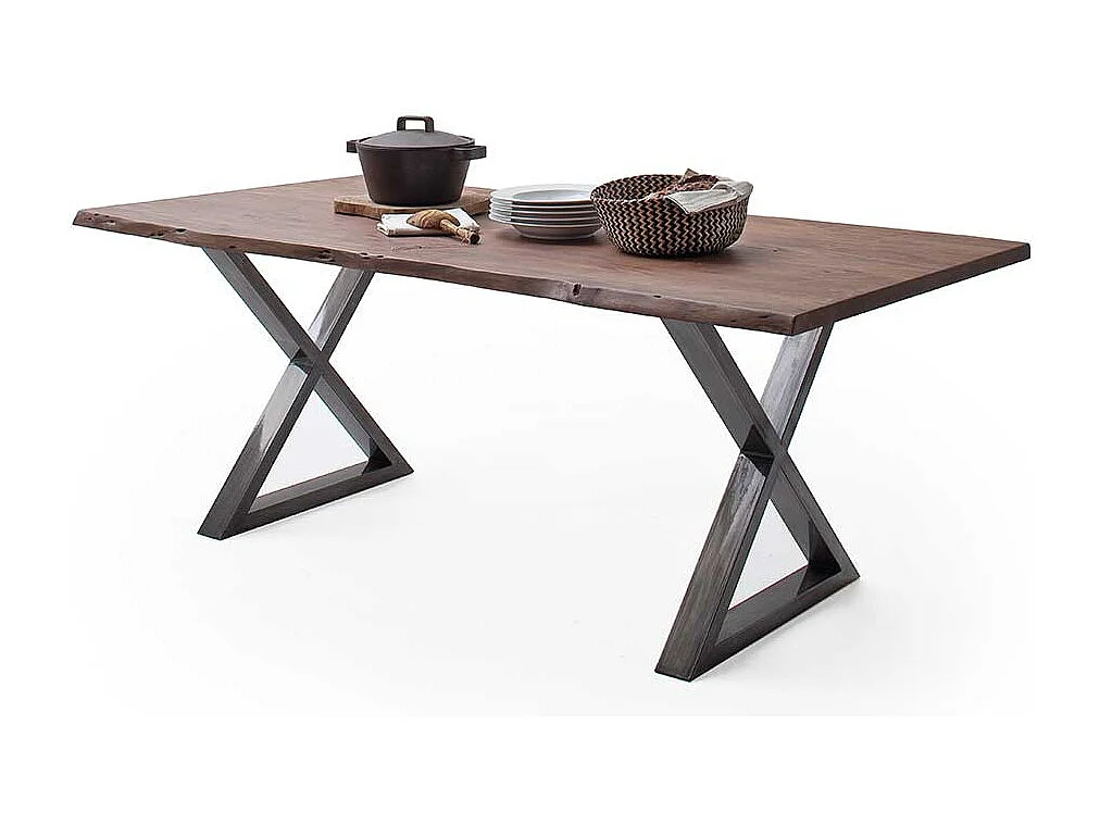 Esstisch Holztisch im Industry und Loft Stil 77 cm hoch