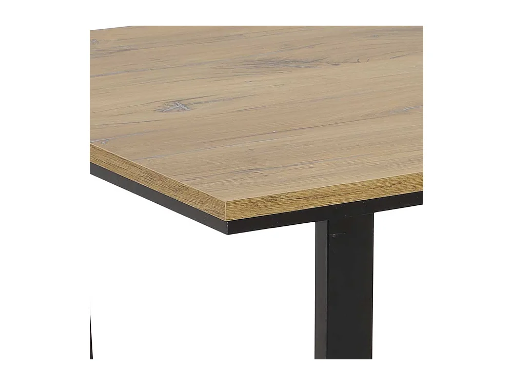 Moderner Tisch Loft Stil in Zinneichefarben und Schwarz 160 cm breit