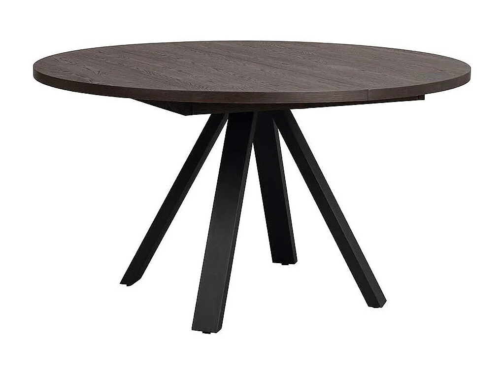 Moderner Esszimmer Tisch in Eiche Dunkelbraun Vierfußgestell