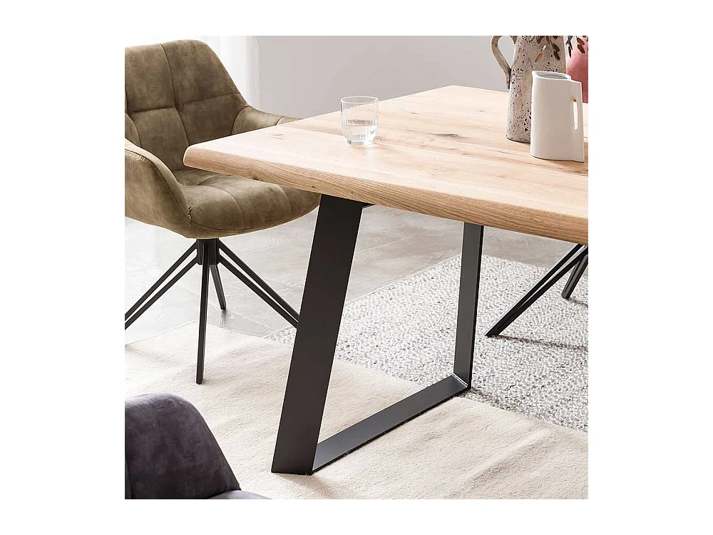 Buffettisch im Industry und Loft Stil natürlicher Baumkante