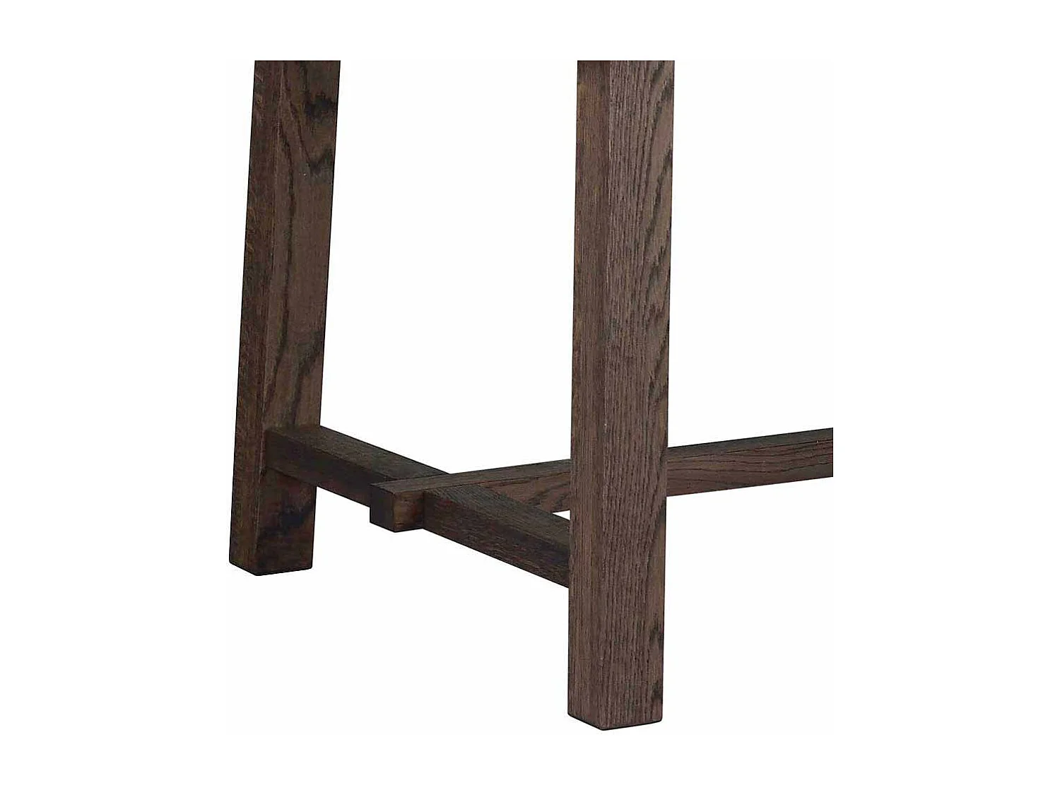 Esszimmertisch in dunkel lackiert und gebürstet Eiche massiv