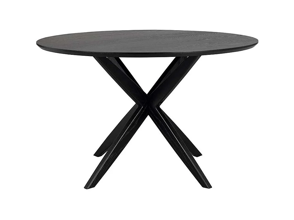 Moderner Esstisch in Schwarz lackiert Spider Gestell