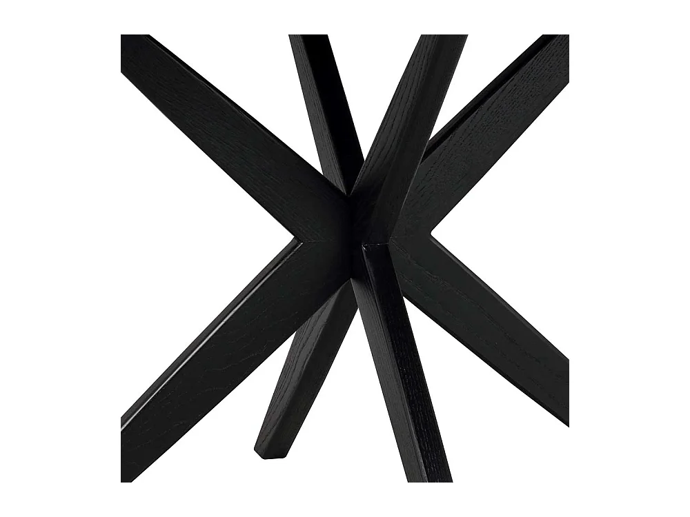 Moderner Esstisch in Schwarz lackiert Spider Gestell