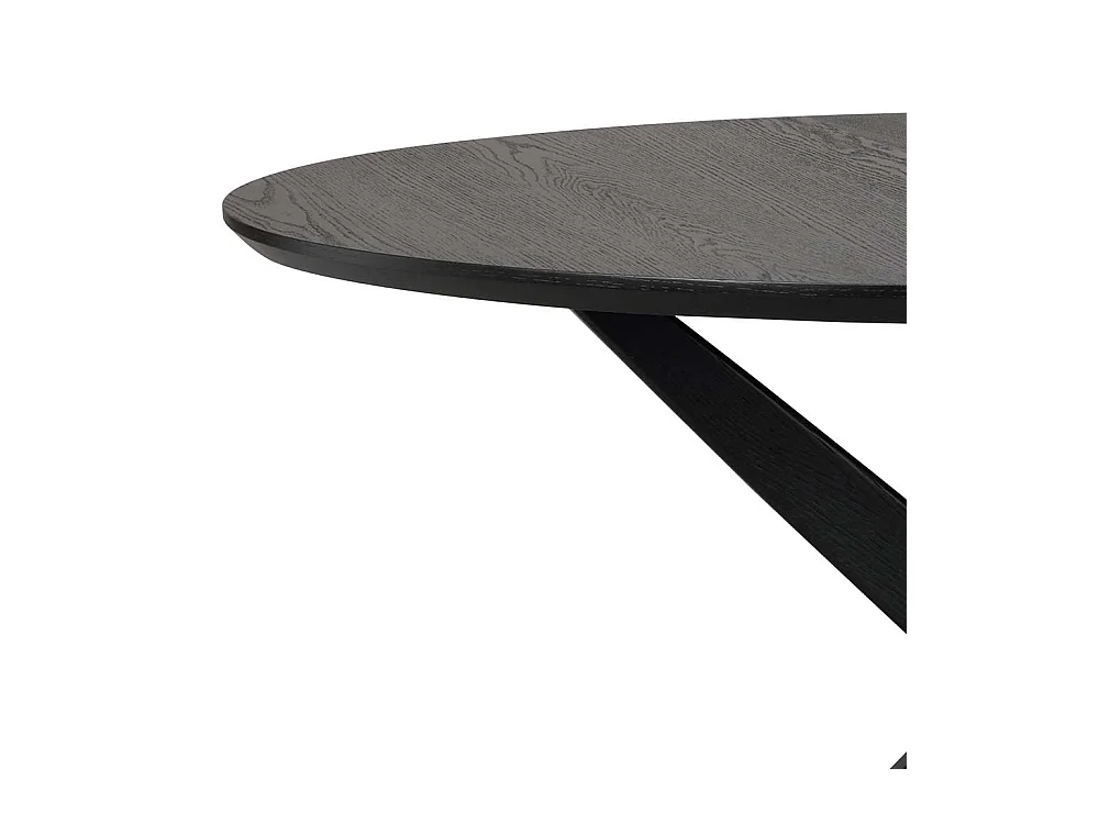 Moderner Esstisch in Schwarz lackiert Spider Gestell