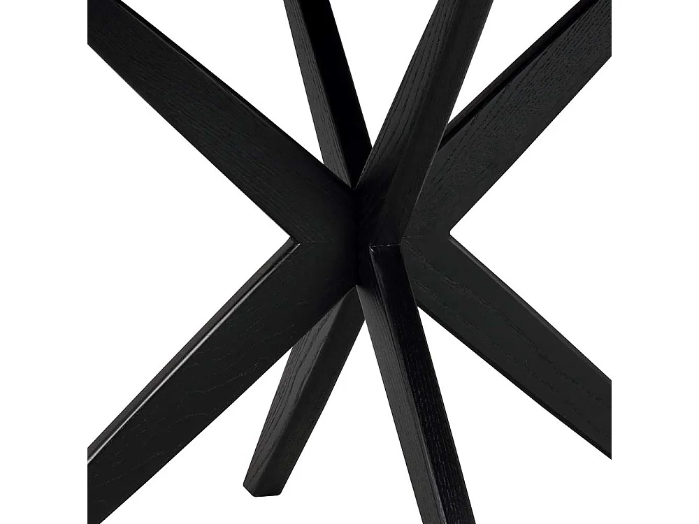 Moderner Esstisch in Schwarz lackiert Spider Gestell