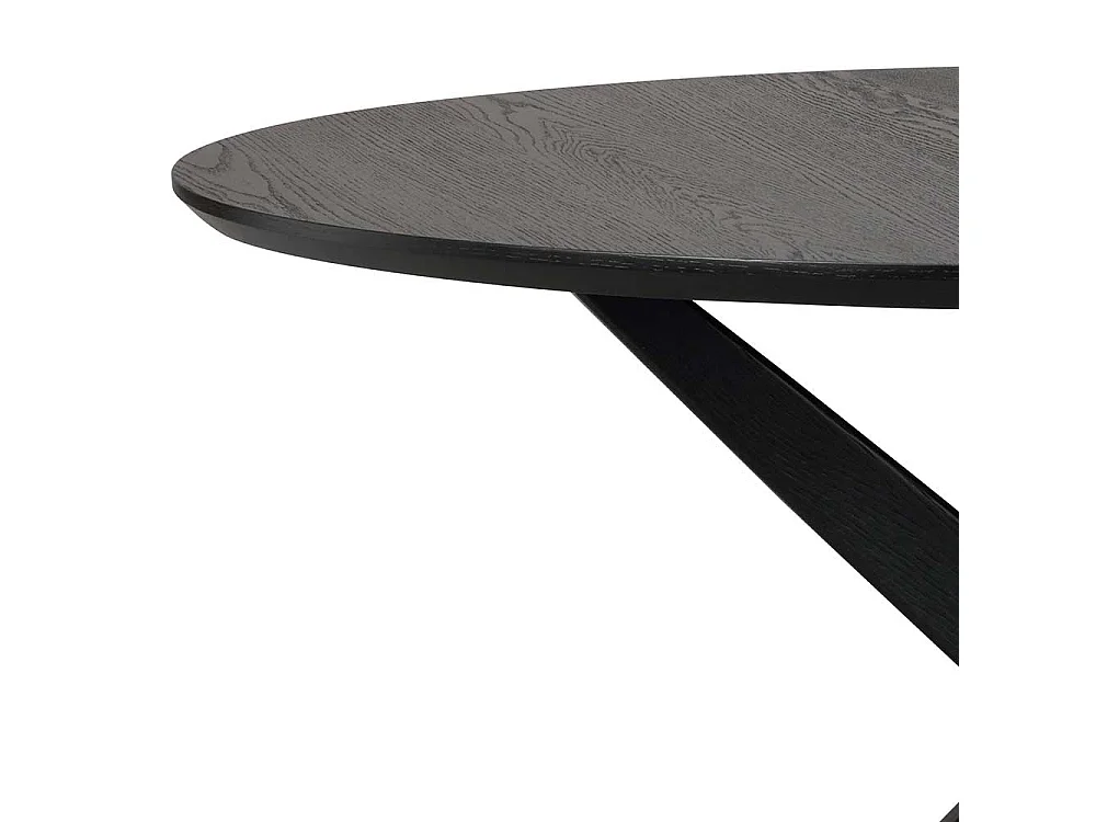 Moderner Esstisch in Schwarz lackiert Spider Gestell