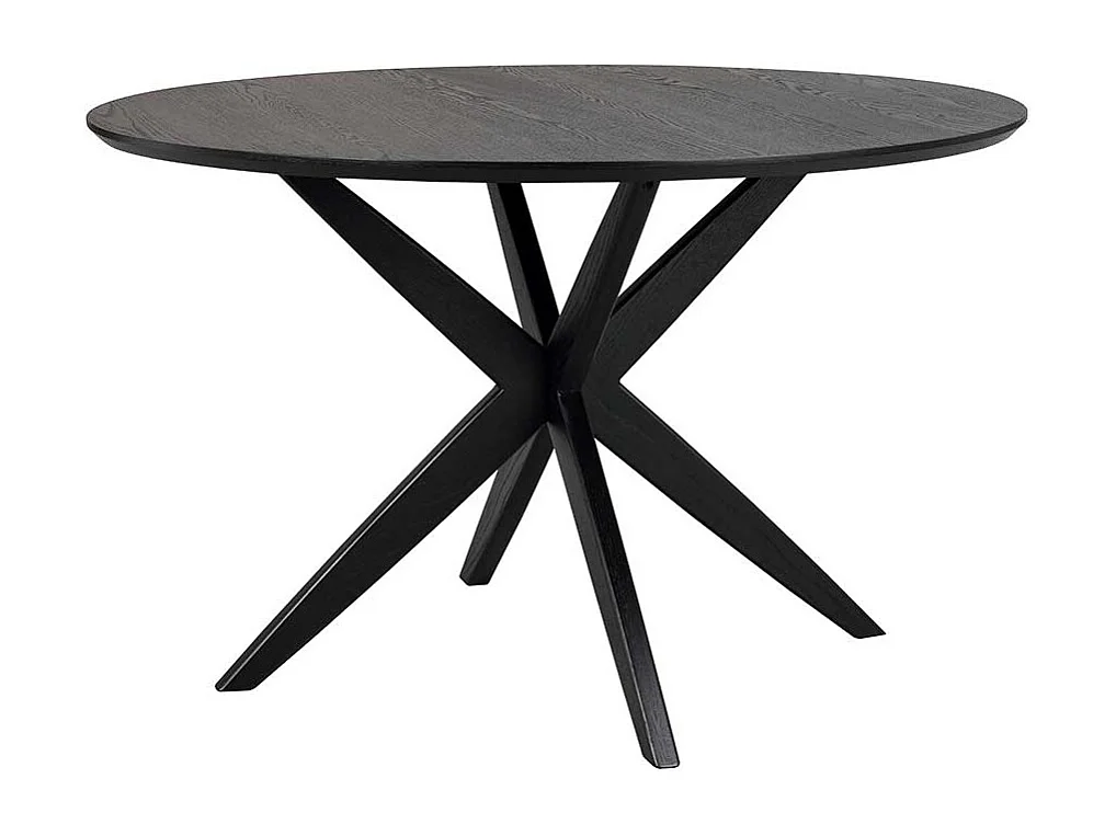 Moderner Esstisch in Schwarz lackiert Spider Gestell