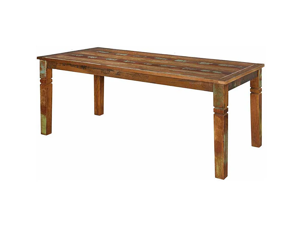 Esszimmertisch in Bunt Braun Shabby Chic