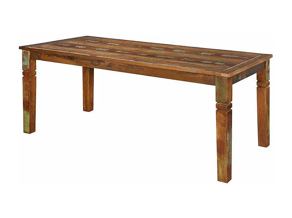 Esszimmertisch in Bunt Braun Shabby Chic