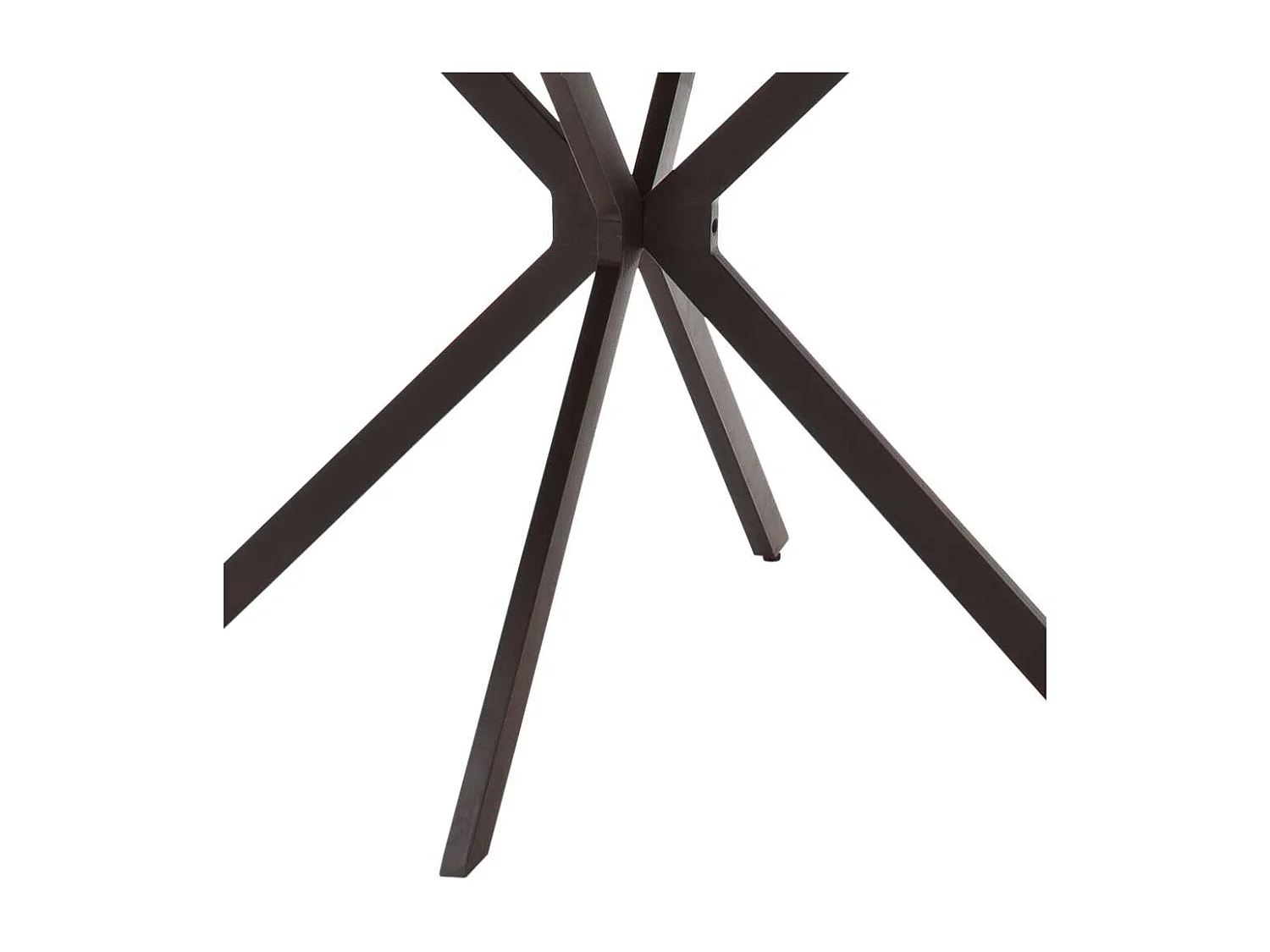 Runder Küchentisch in Wildeichefarben und Anthrazit 120 cm Durchmesser