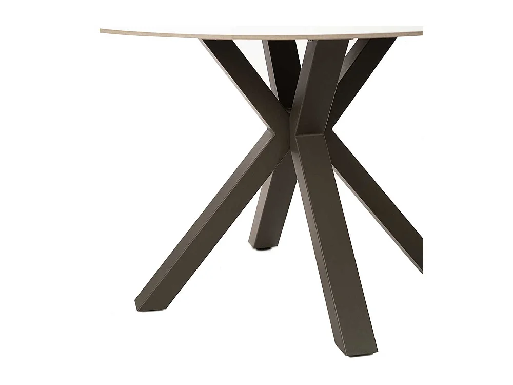 Esszimmertisch in Anthrazit rund