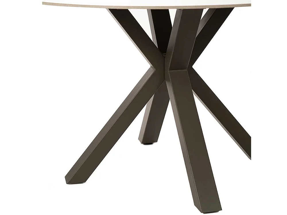 Esszimmertisch in Anthrazit rund