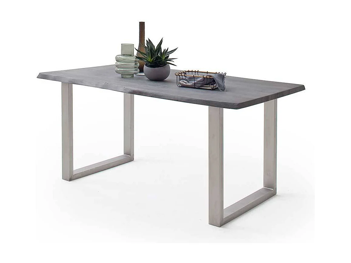 Esstisch Holztisch aus Akazie Massivholz mit natürlicher Baumkante