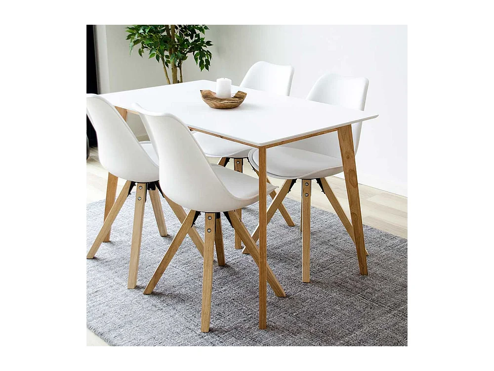 Esszimmer Tisch im Skandi Design 75 cm hoch