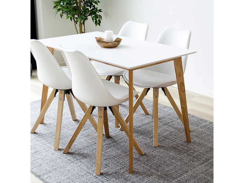 Esszimmer Tisch im Skandi Design 75 cm hoch