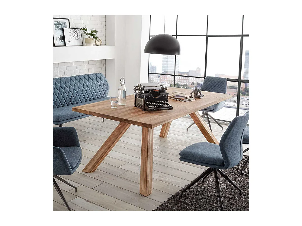 Esszimmertisch aus Eiche Massivholz 2 m lang