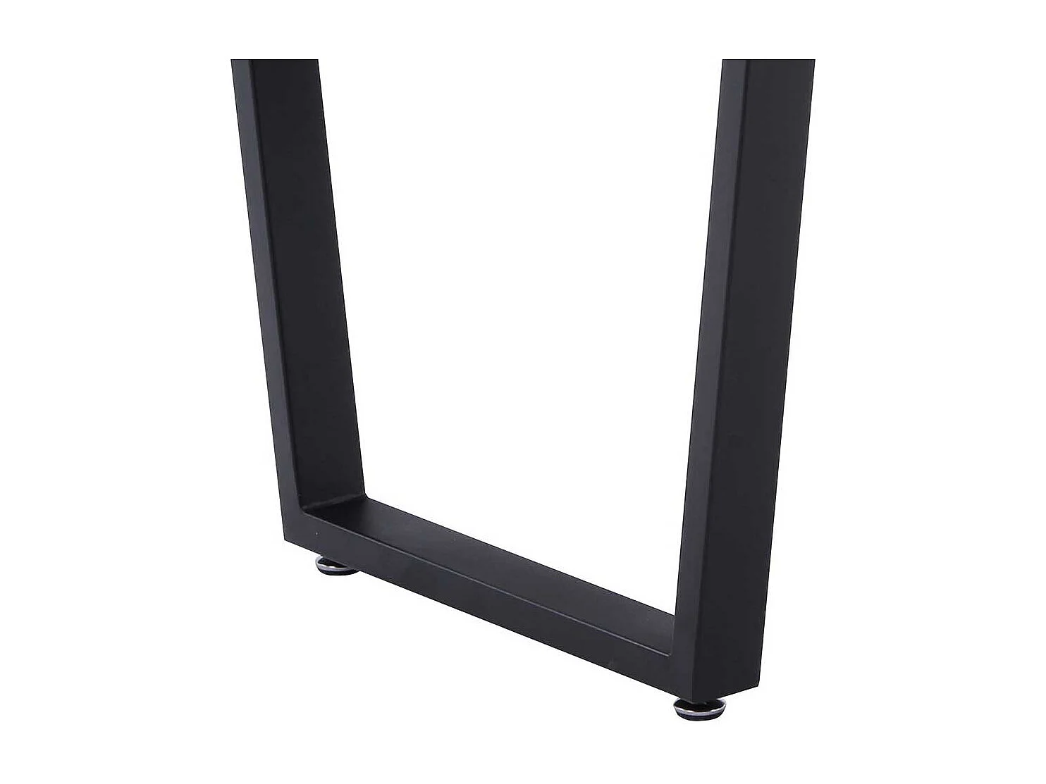 K�chentisch in Wildeichefarben und Schwarz 160 cm breit