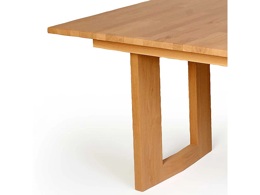 Esstisch aus Eiche Massivholz Bügelgestell