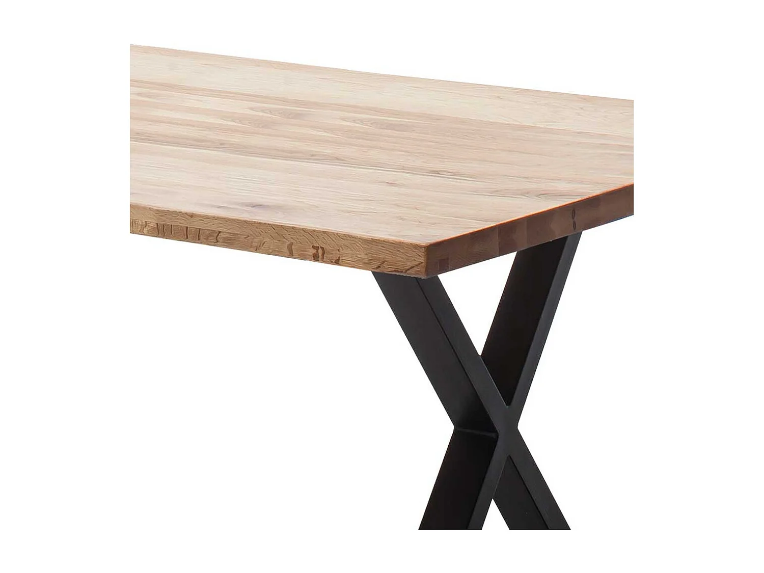 Esstisch Holztisch im Industry und Loft Stil mit X Gestell