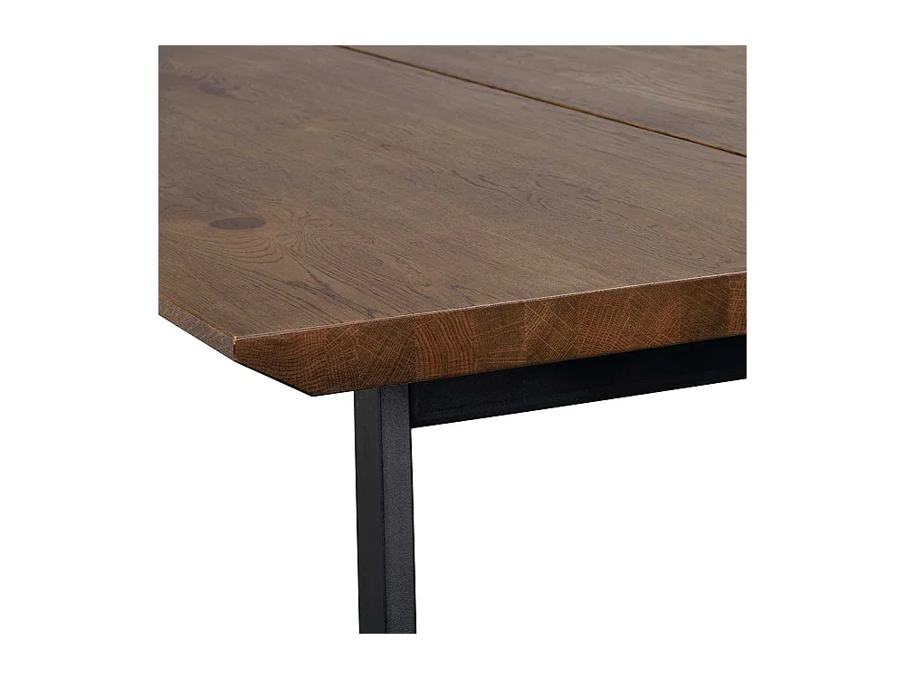 Küchentisch in Eiche dunkel Schwarz