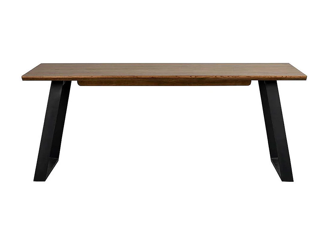 Küchentisch in Eiche dunkel Schwarz