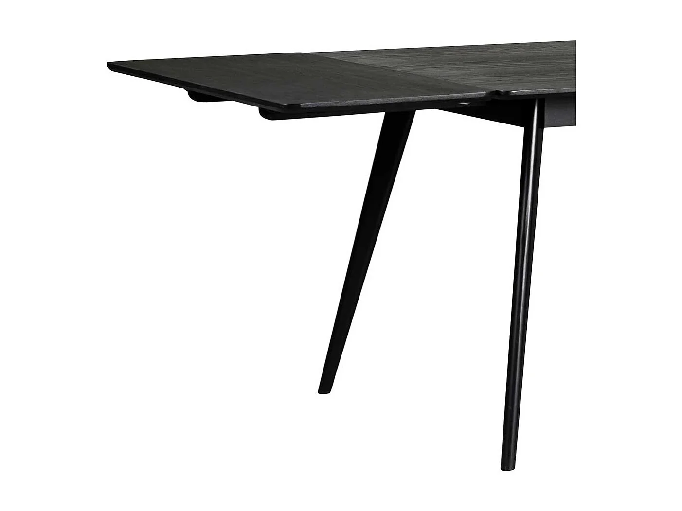 Esszimmer Tisch in Schwarz Retro Look