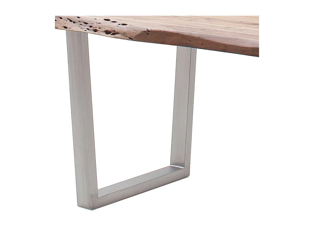 Esstisch Esszimmertisch aus Akazie Massivholz mit natürlicher Baumkante