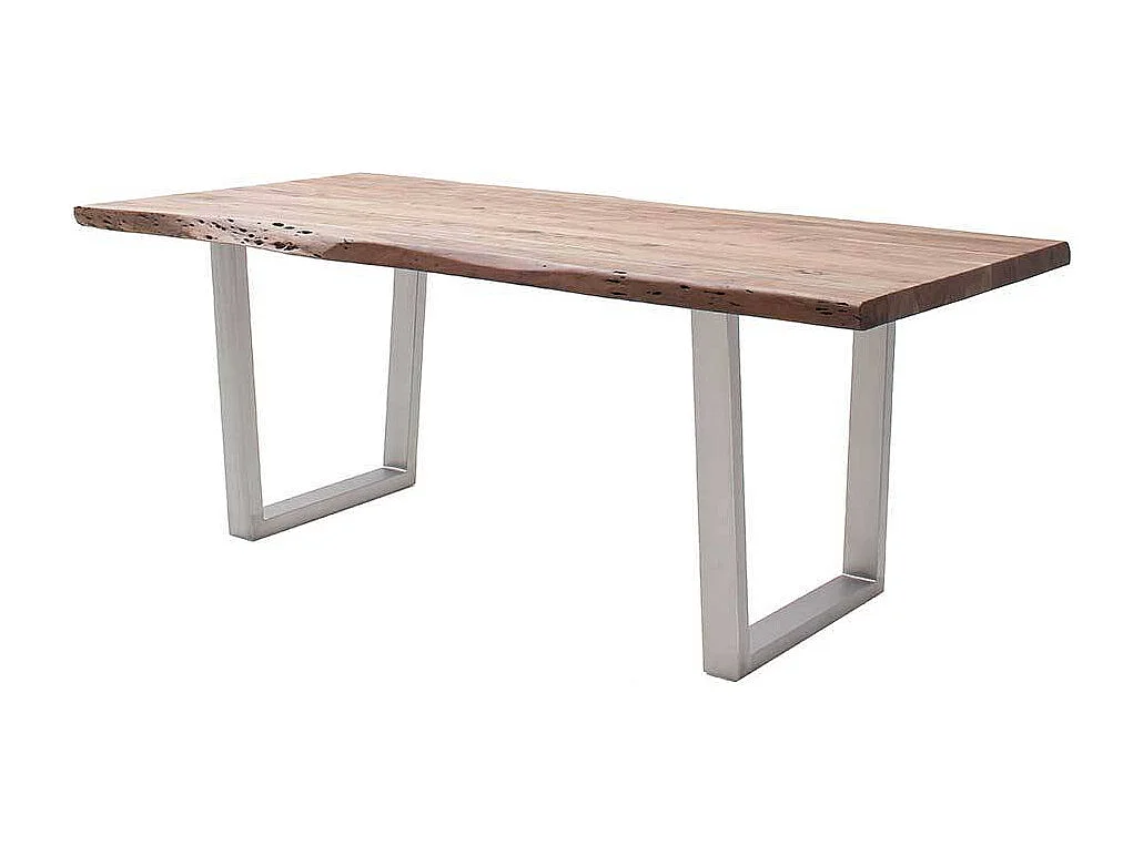 Esstisch Esszimmertisch aus Akazie Massivholz mit natürlicher Baumkante