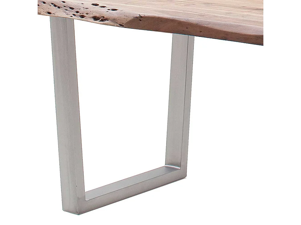 Esstisch Esszimmertisch aus Akazie Massivholz mit natürlicher Baumkante