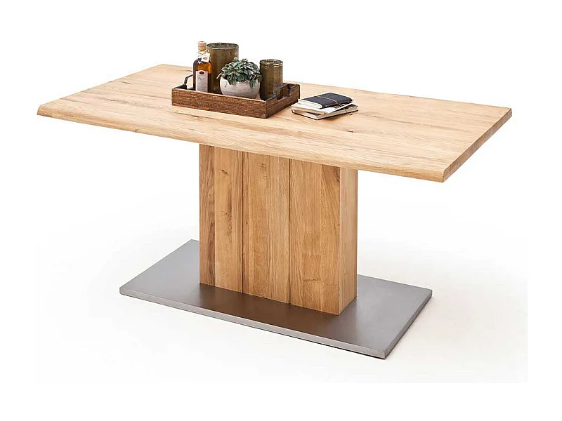 Esszimmertisch aus Balkeneiche Baumkante