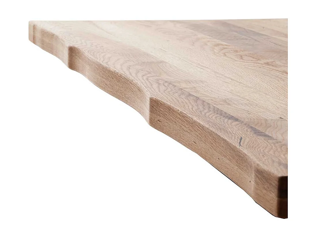 Esstisch Holztisch mit Massivholzplatte mit Bügelgestell