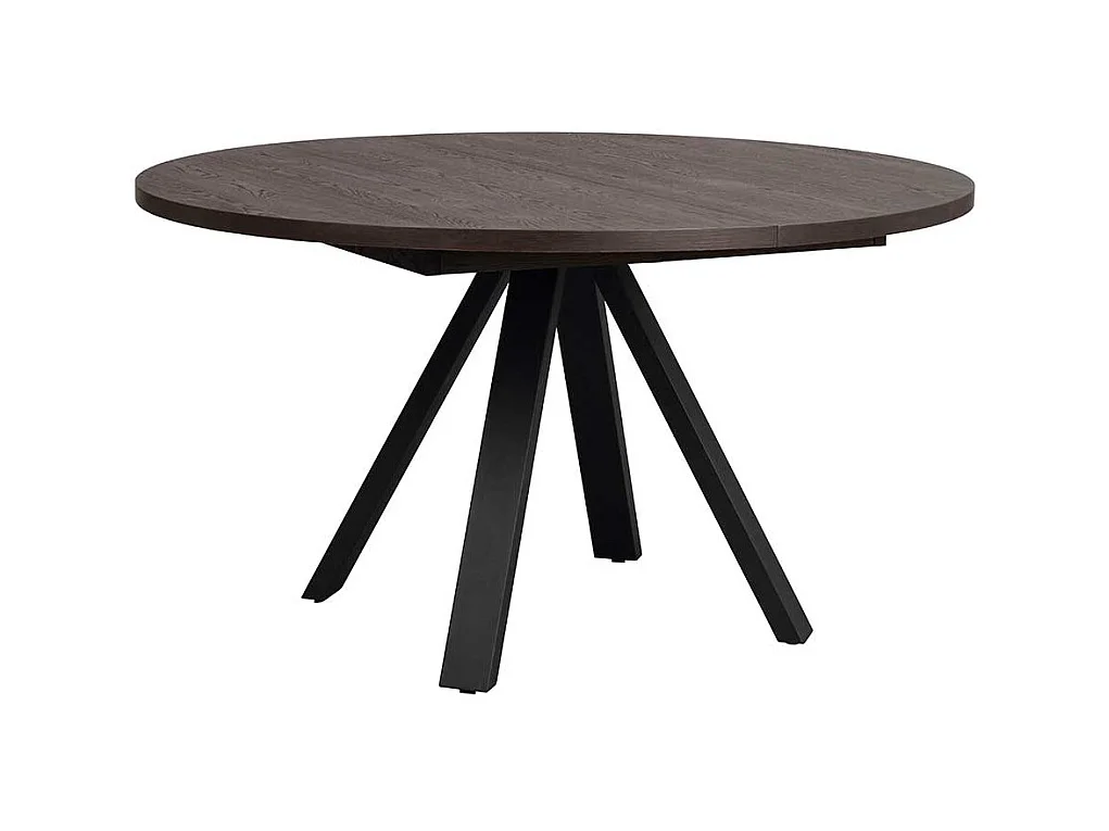 Moderner Esszimmer Tisch in Eiche Dunkelbraun Vierfußgestell