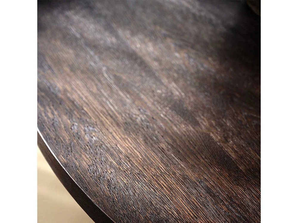 Moderner Esszimmer Tisch in Eiche Dunkelbraun Vierfußgestell