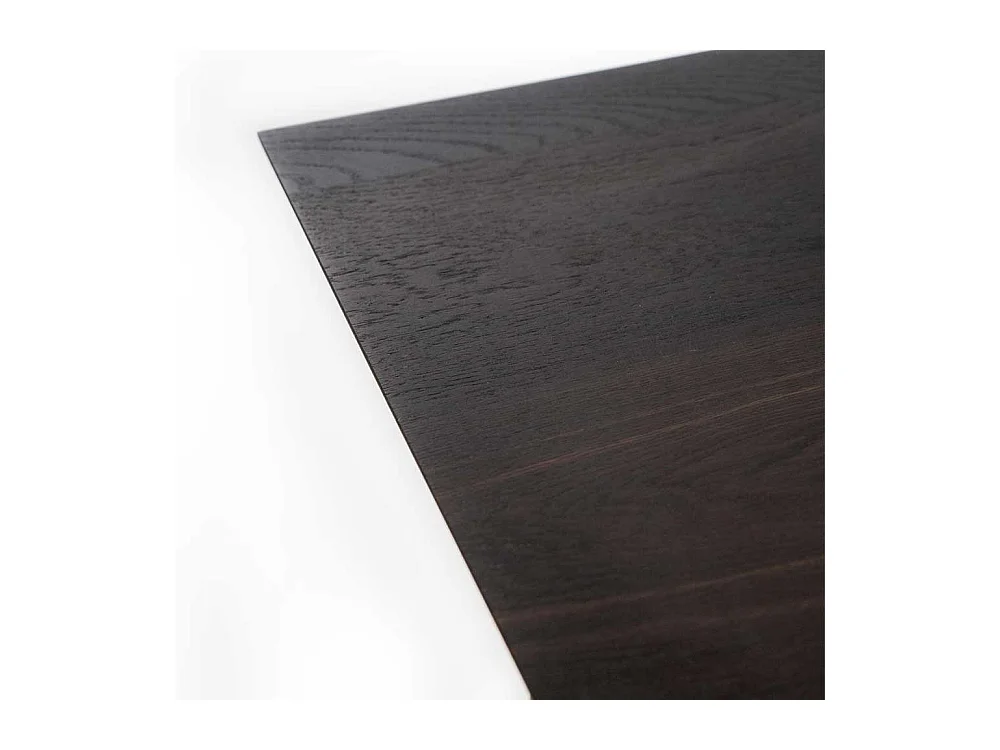 Esszimmertisch modern in Eiche dunkel furniert Schwarz