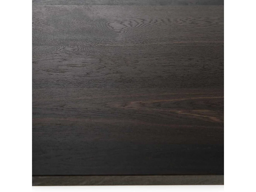 Esszimmertisch modern in Eiche dunkel furniert Schwarz