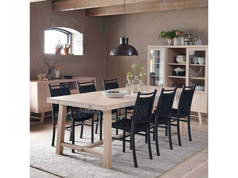 Esszimmertisch in Eiche White Wash massiv