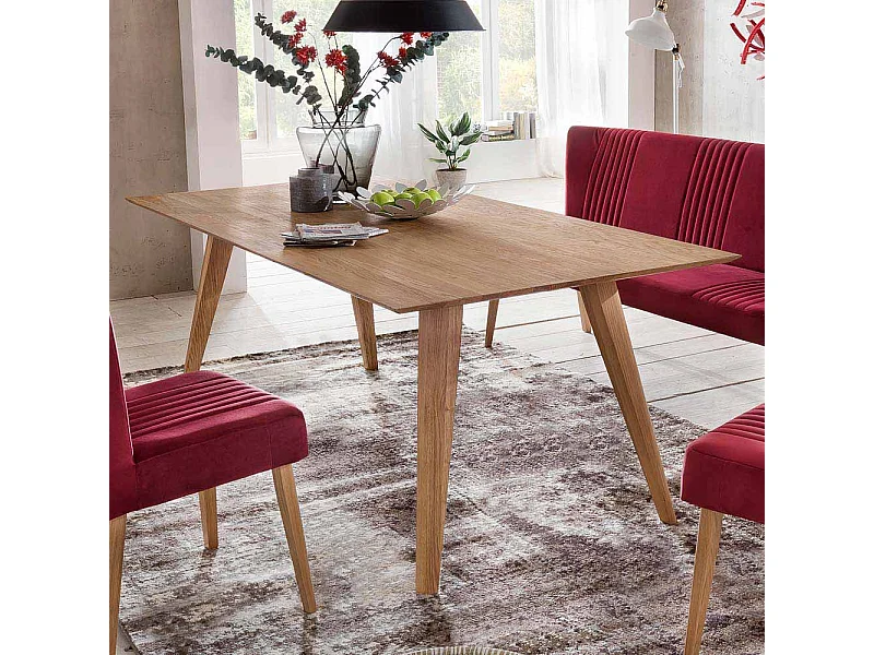 Esszimmertisch aus Eiche Massivholz Mid Century Design