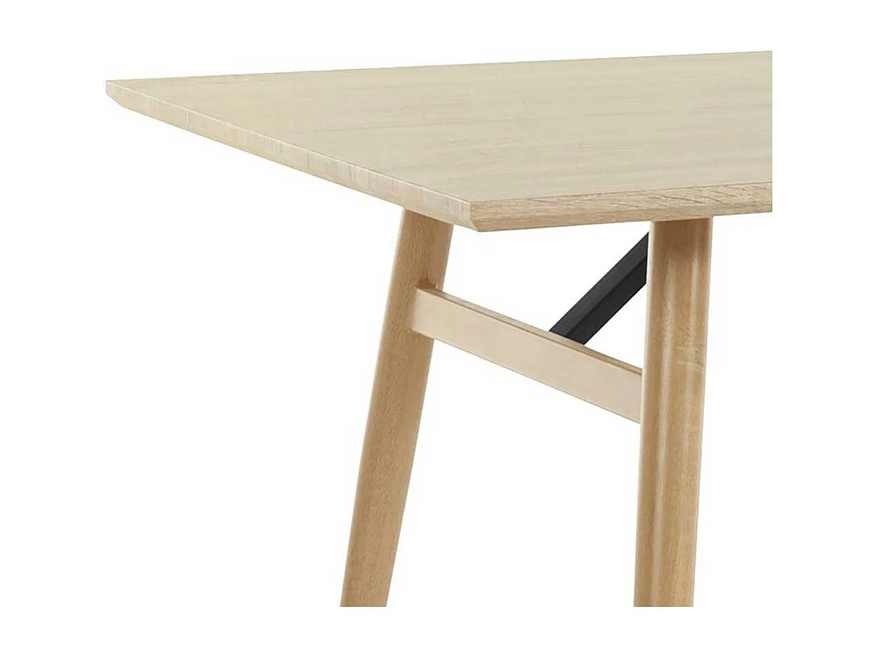 Esstisch Küchentisch in Eichefarben mit Vierfußgestell