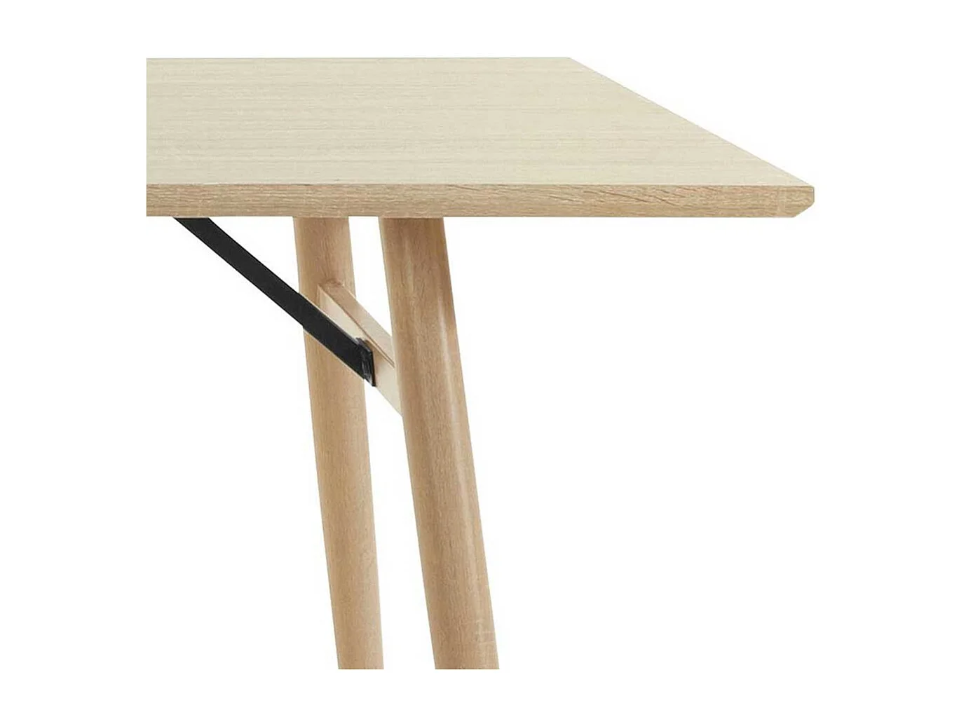 Esstisch Küchentisch in Eichefarben mit Vierfußgestell