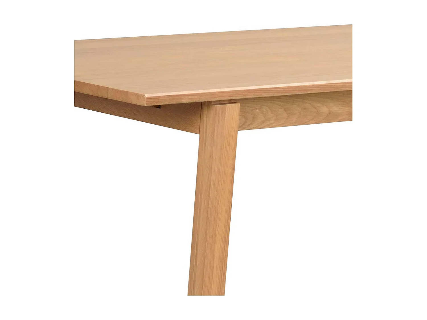 Esstisch aus Eiche lackiert mit Echtholzfurnier Bügelgestell