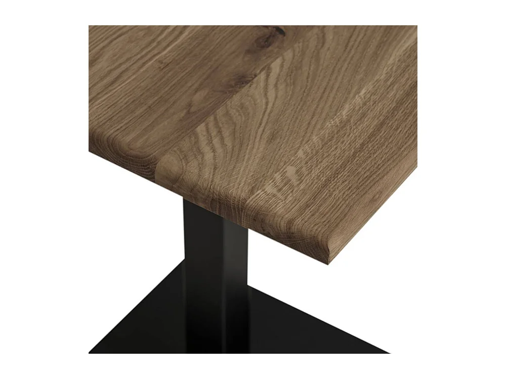 Esstisch Holztisch in Schwarz und Eiche Rauchfarben