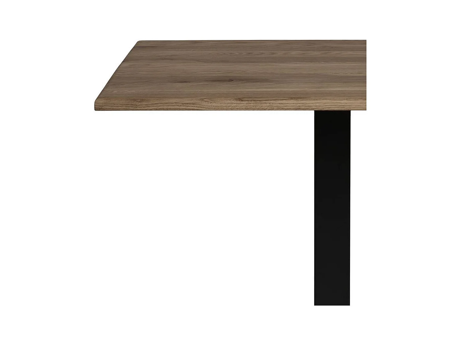 Esstisch Holztisch in Schwarz und Eiche Rauchfarben