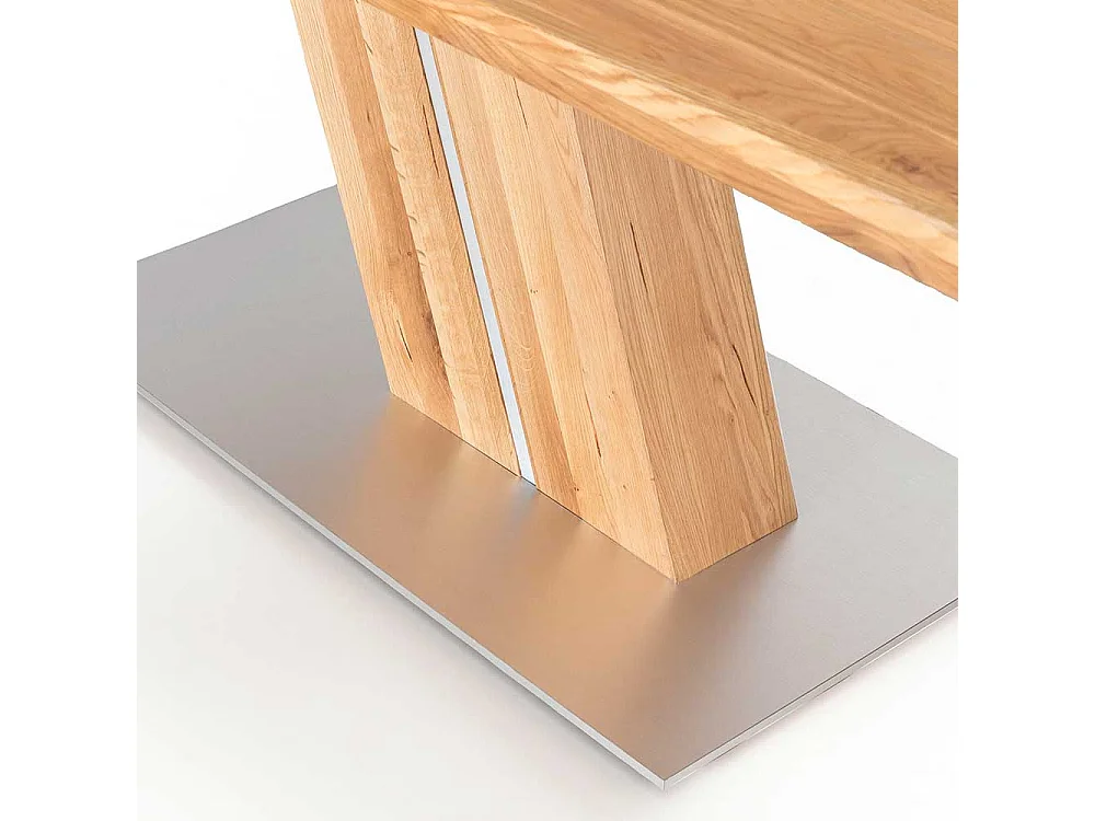 Tisch Esszimmer massiv Eiche geölt Säulengestell