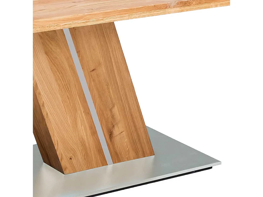 Tisch Esszimmer massiv Eiche geölt Säulengestell