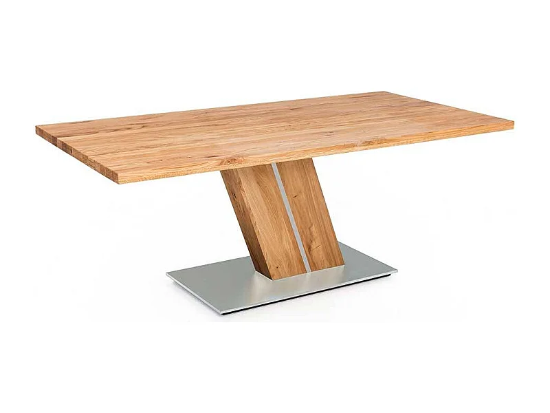 Tisch Esszimmer massiv Eiche geölt Säulengestell