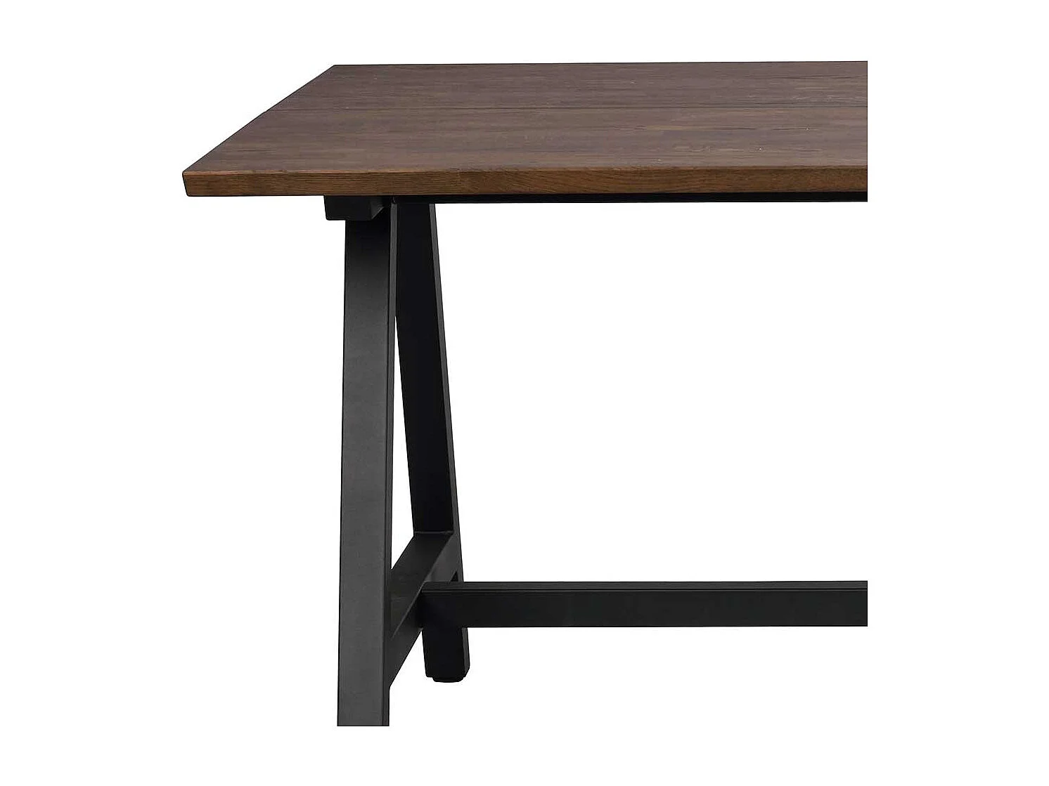 Esstisch aus Eiche Massivholz dunkel geölt 170 cm breit